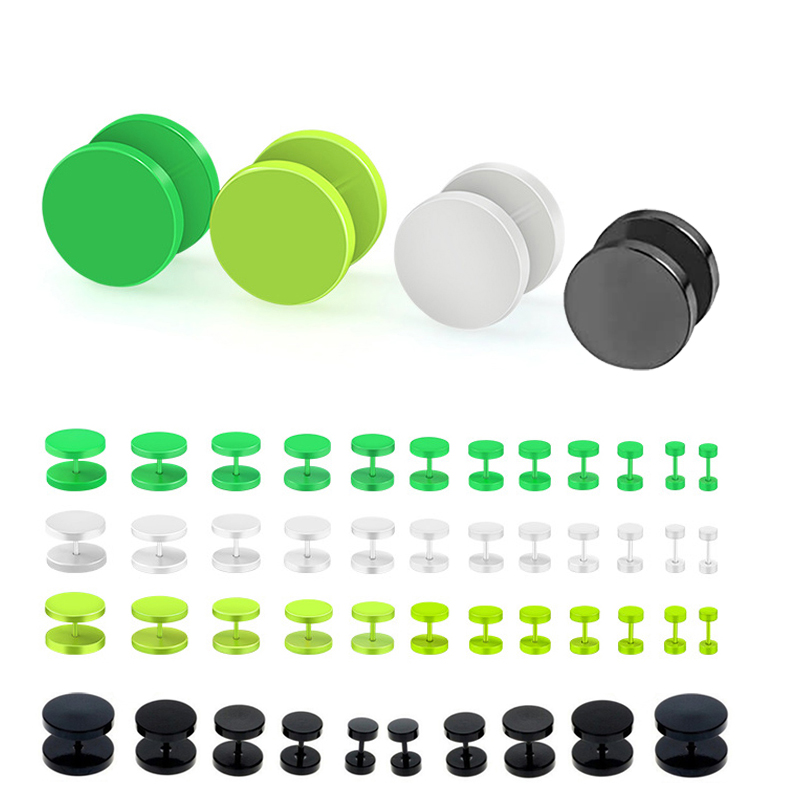Body Jewelry Barbell - 2pcs 3-14mm Baking Paint Stainless Steel