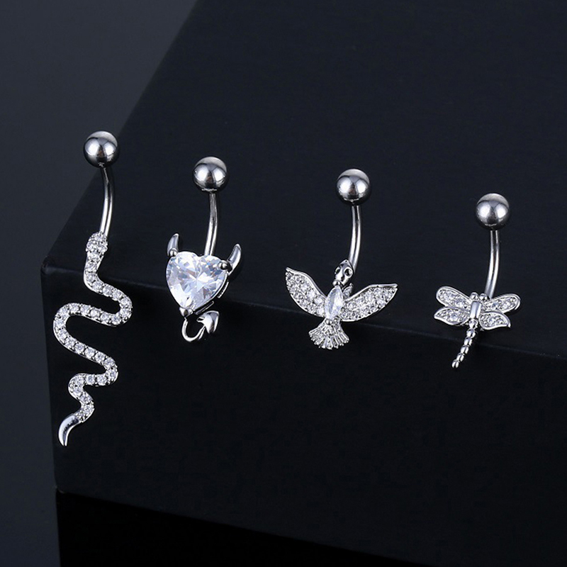 Crystal Belly Button Ring Anim - đánh giá và giá Body Jewelry Barbell