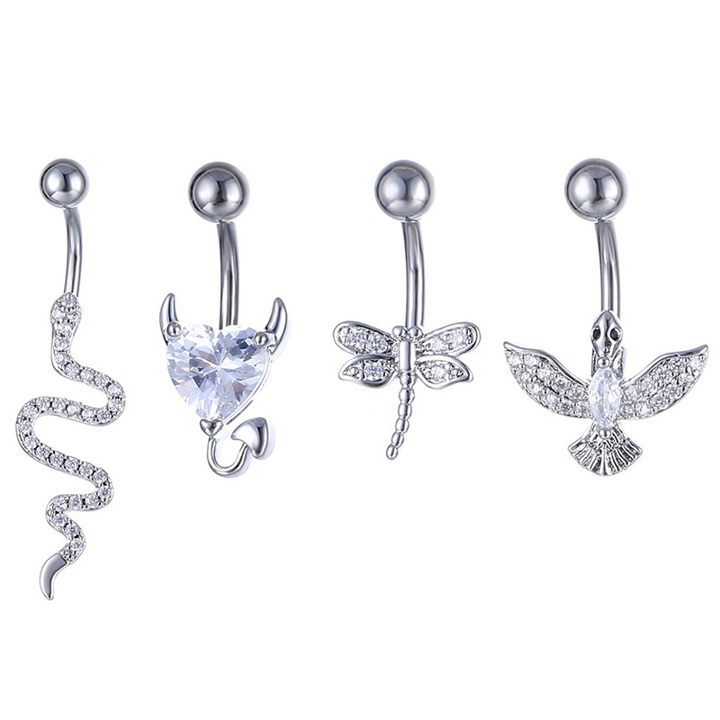 Crystal Belly Button Ring Anim - đánh giá và giá Body Jewelry Barbell