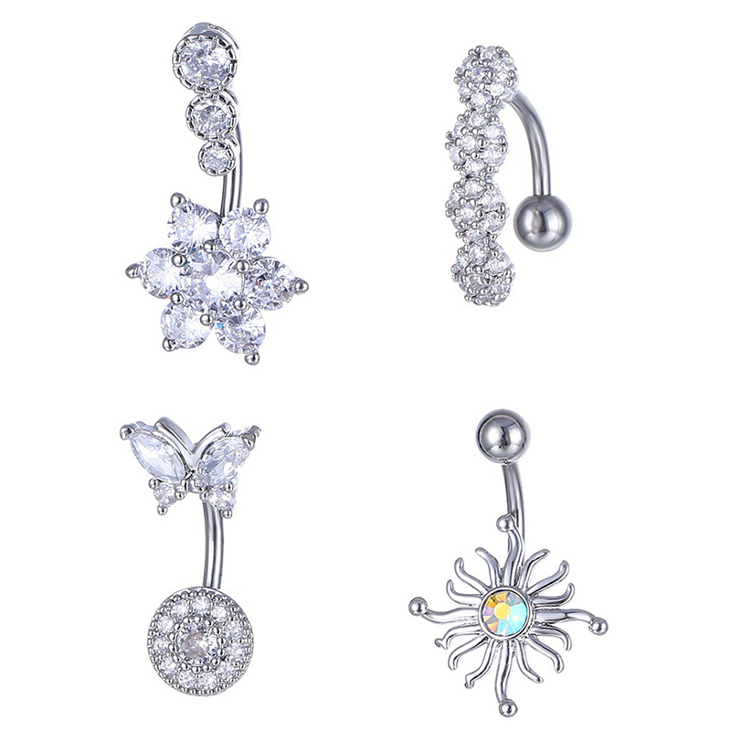 Crystal Belly Button Ring Anim - đánh giá và giá Body Jewelry Barbell