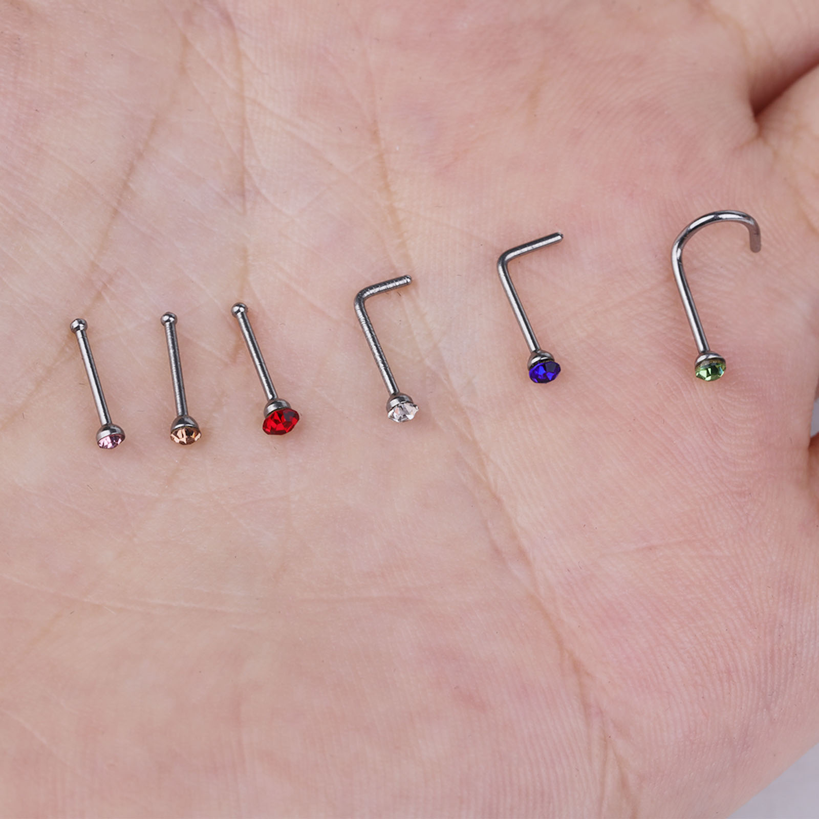 Hypoallergenic Nose Studs - Ti - đánh giá và giá Body Jewelry For Sensitive Skin