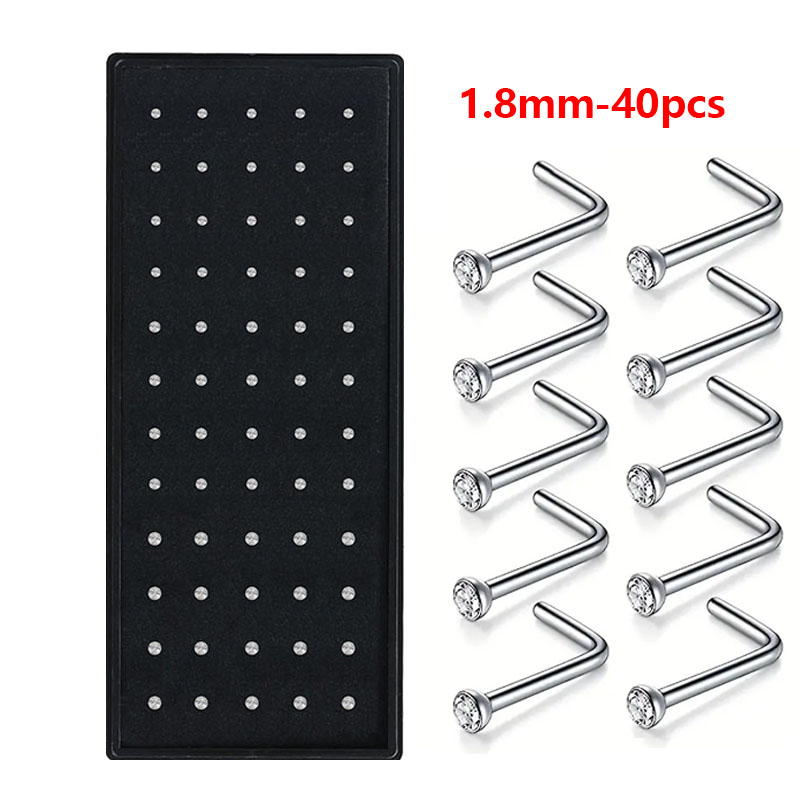 Hypoallergenic Nose Studs - Ti - đánh giá và giá Body Jewelry For Sensitive Skin