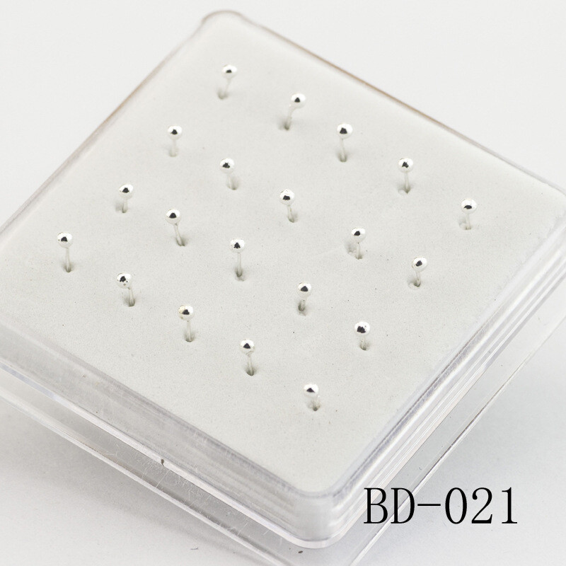 Silver Jewelry Box Nose Studs  - đánh giá và giá Body Jewelry Storage
