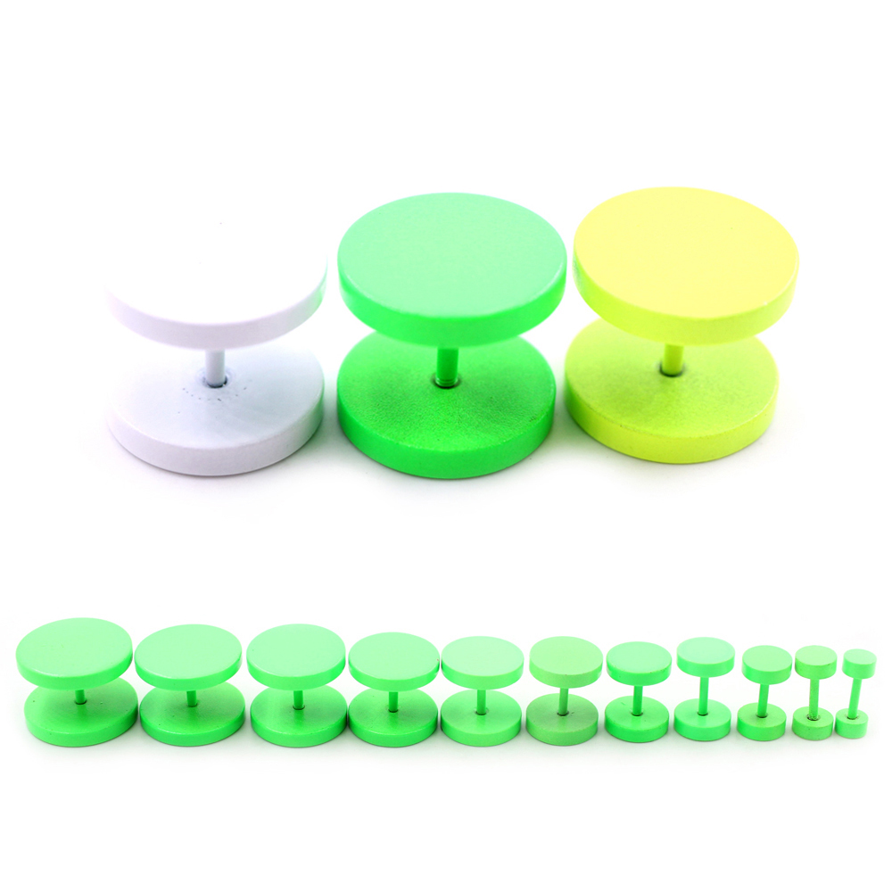 2pcs 3-14mm Baking Paint Stain - đánh giá và giá Body Jewelry Barbell