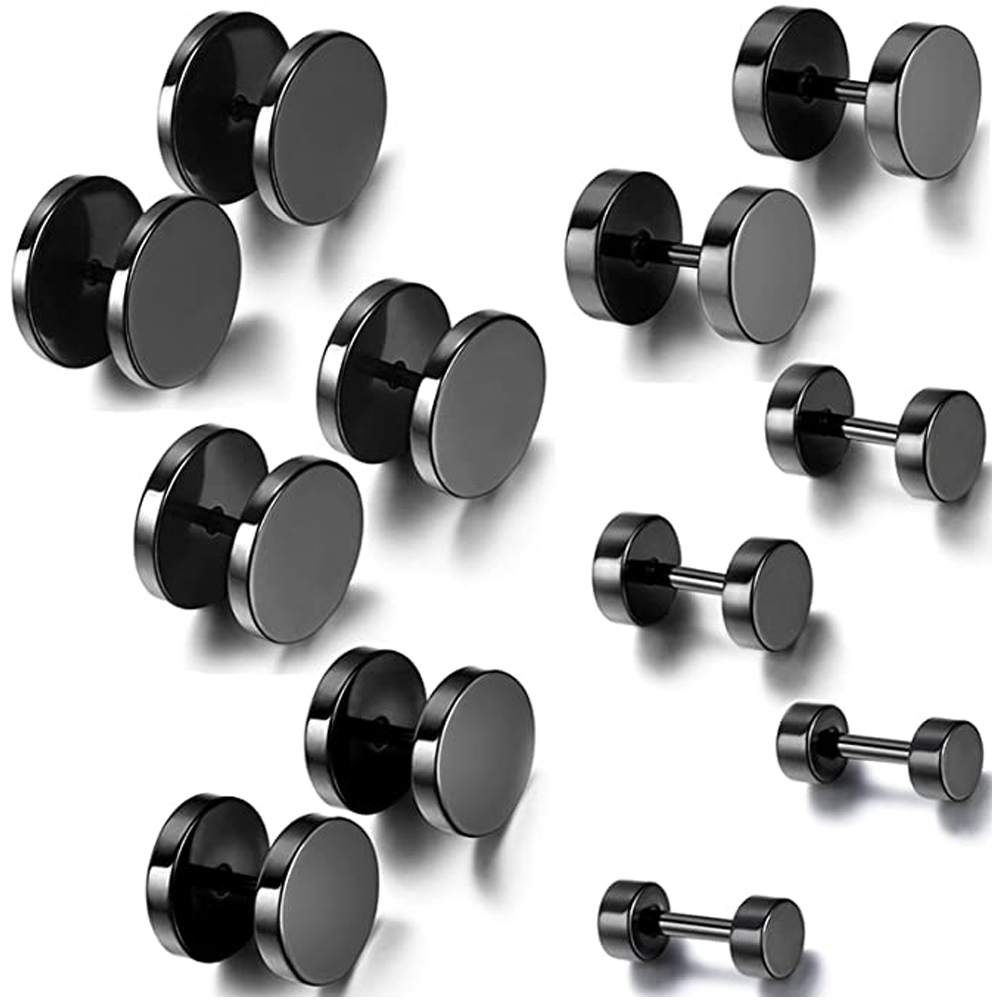 2pcs 3-14mm Baking Paint Stain - đánh giá và giá Body Jewelry Barbell