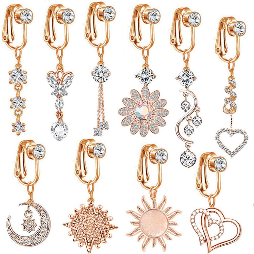 Clip On Umbilical Cartilage Cl - đánh giá và giá Body Jewelry Cartilage Earrings