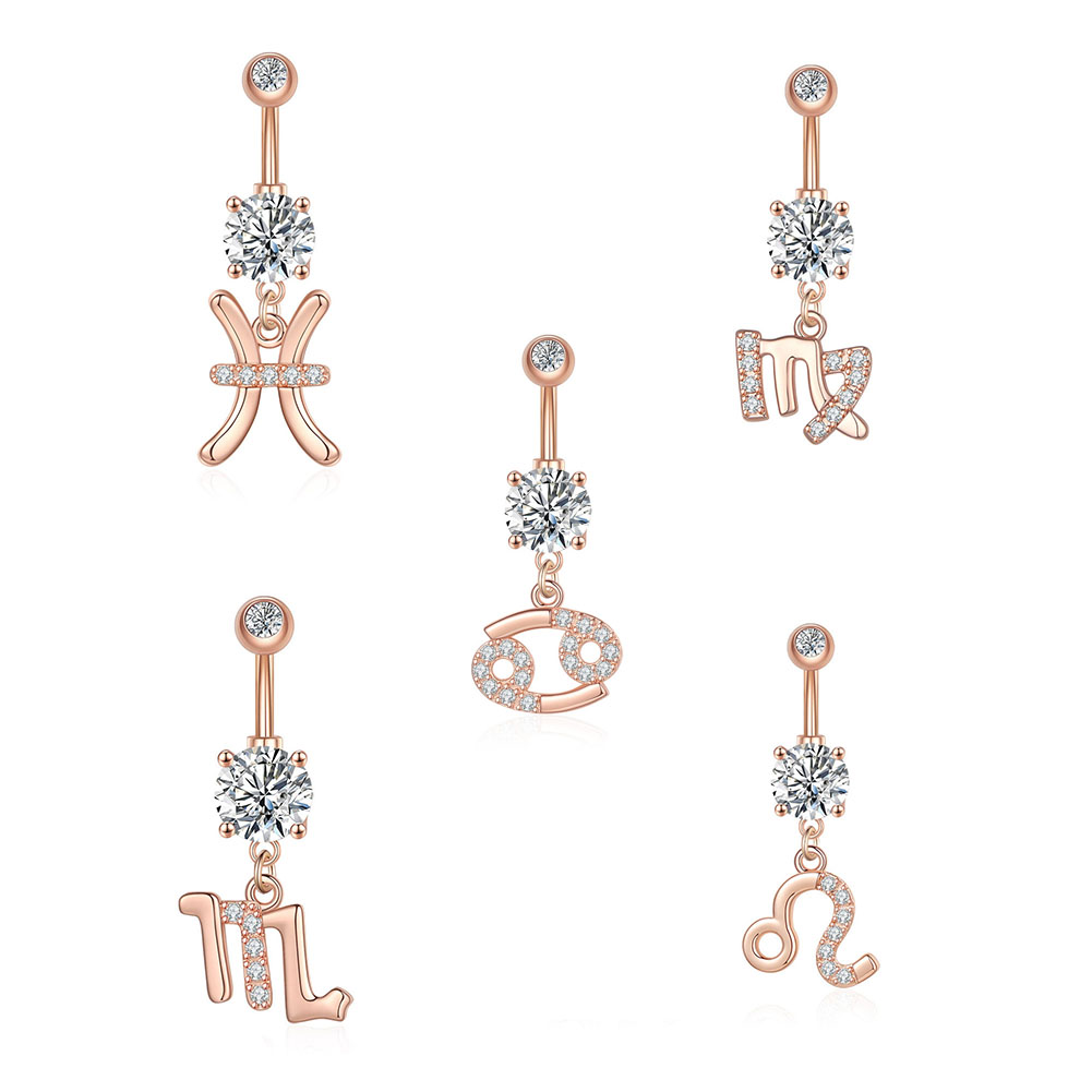 12 Chòm Sao Series Rốn Xuyên B - đánh giá và giá Body Jewelry Barbell