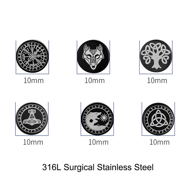 1Pair Viking Barbell Stud Earr - đánh giá và giá Body Jewelry Barbell