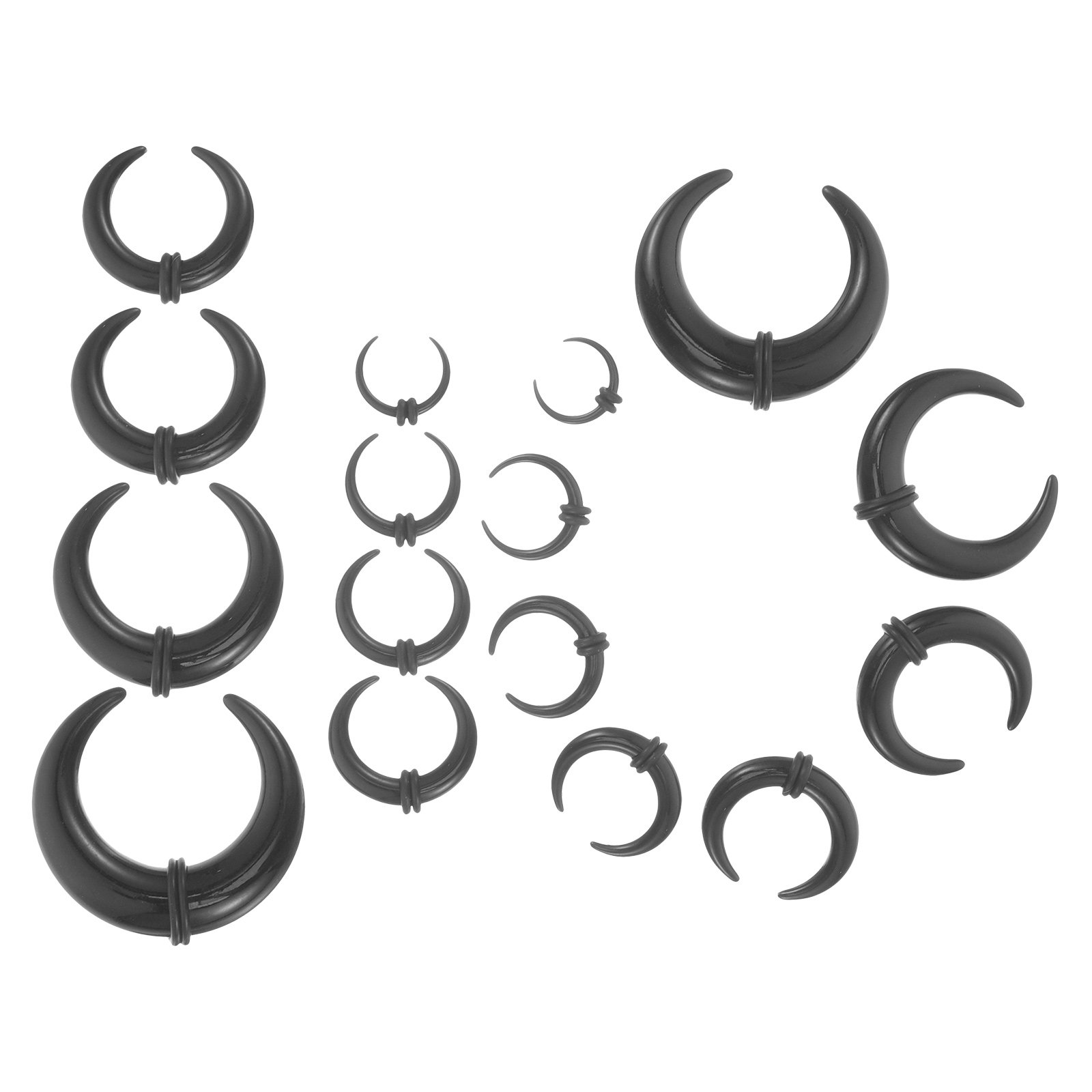 16Pcs Black Acrylic Septum Rin - đánh giá và giá Body Jewelry For Sensitive Skin