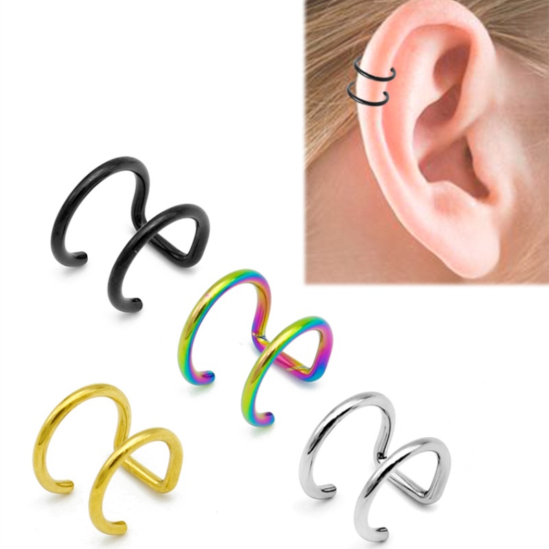 2Pcs 316L Stainless Steel Clip - đánh giá và giá Body Jewelry Cartilage Earrings