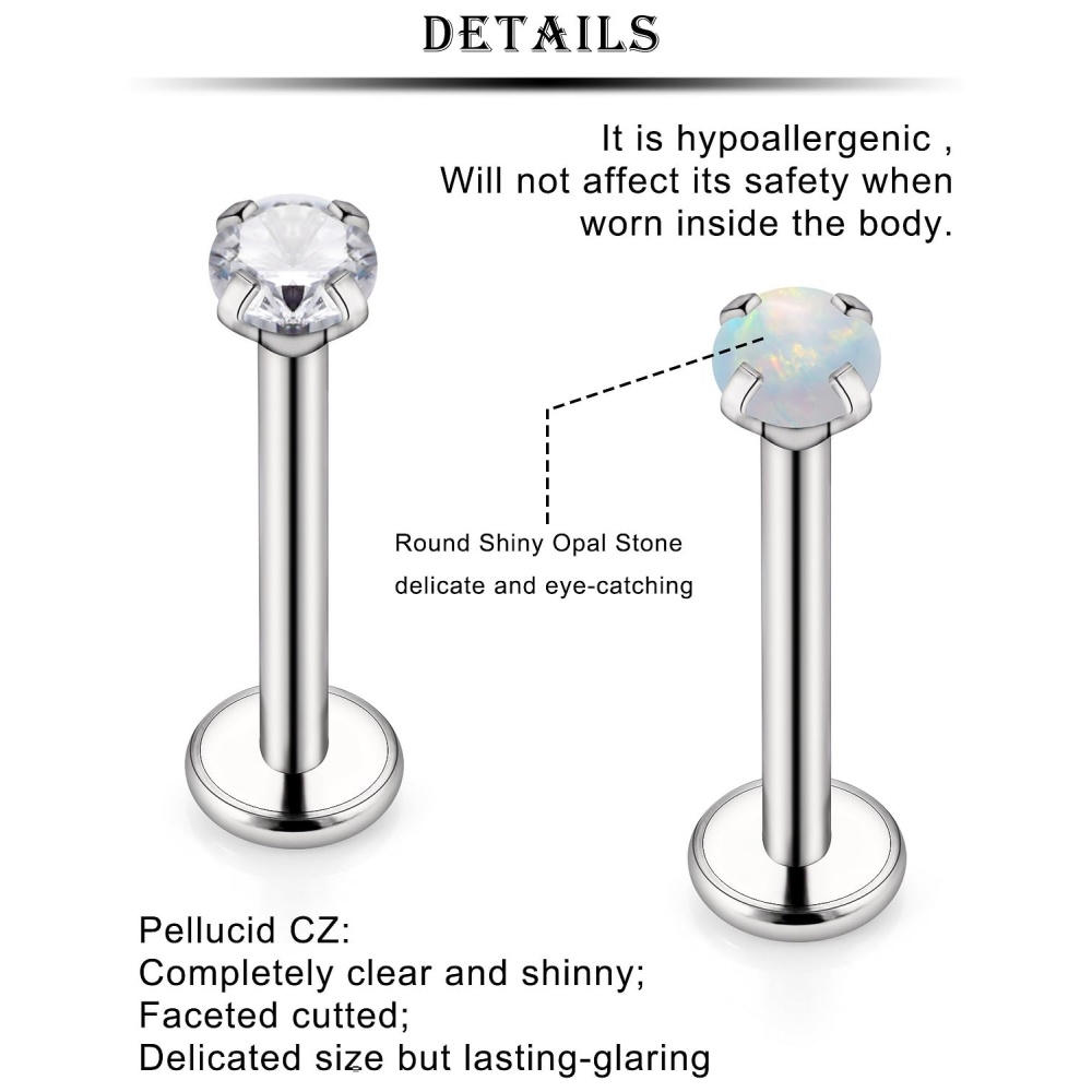 16G Stainless Steel Nose Rings - đánh giá và giá Body Jewelry For Sensitive Skin