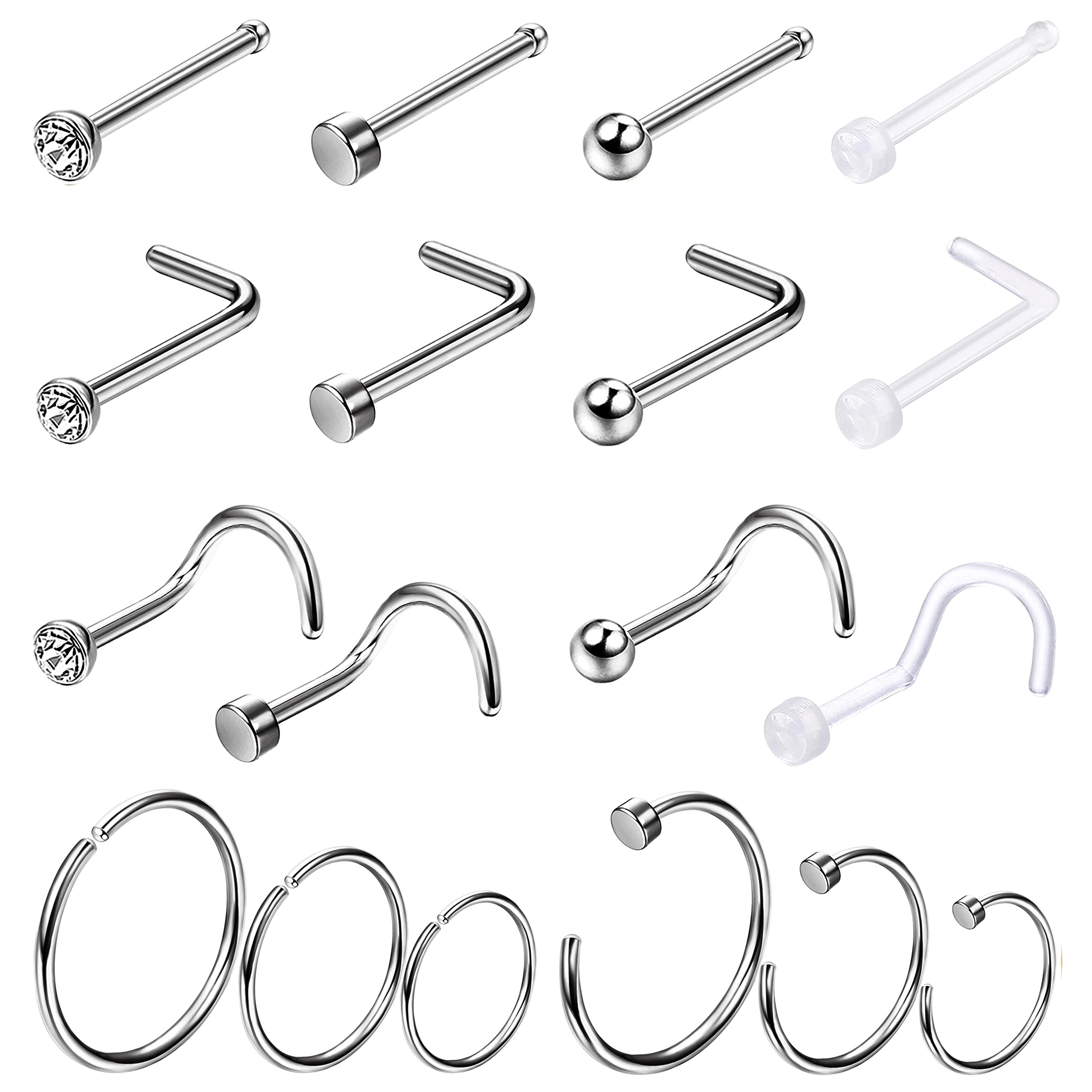 1PCS Hypoallergenic Nose Ring  - đánh giá và giá Body Jewelry For Sensitive Skin