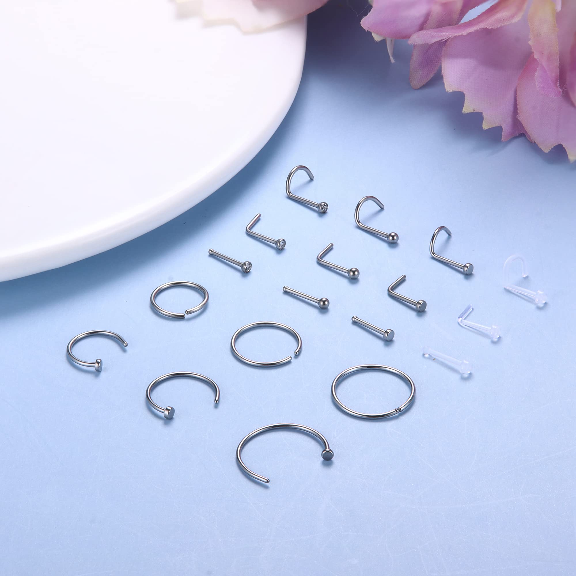 1PCS Hypoallergenic Nose Ring  - đánh giá và giá Body Jewelry For Sensitive Skin