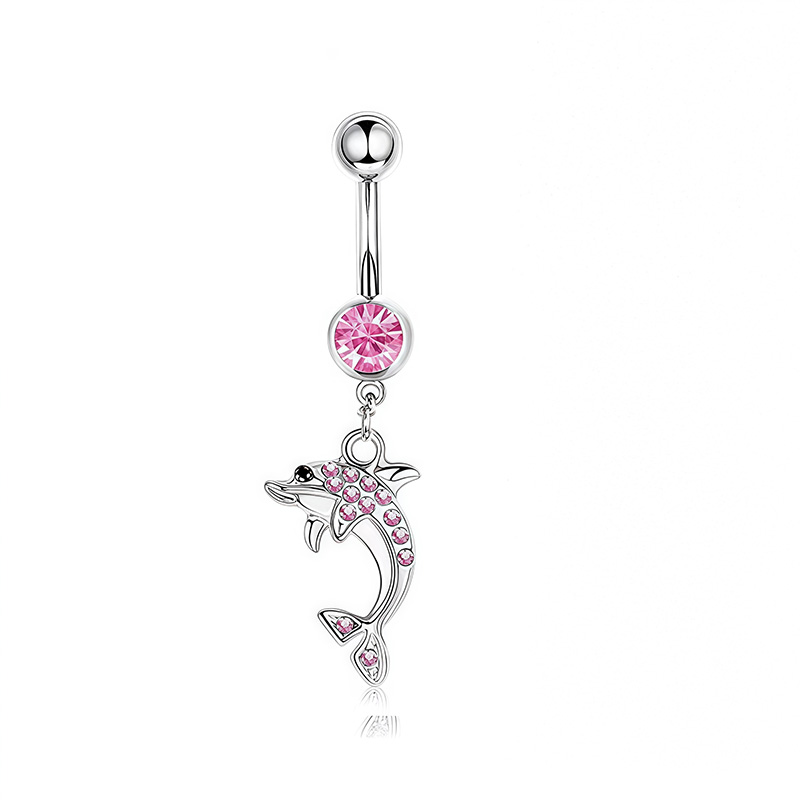 1PCS Pink Crown Belly Button R - đánh giá và giá Body Jewelry Barbell