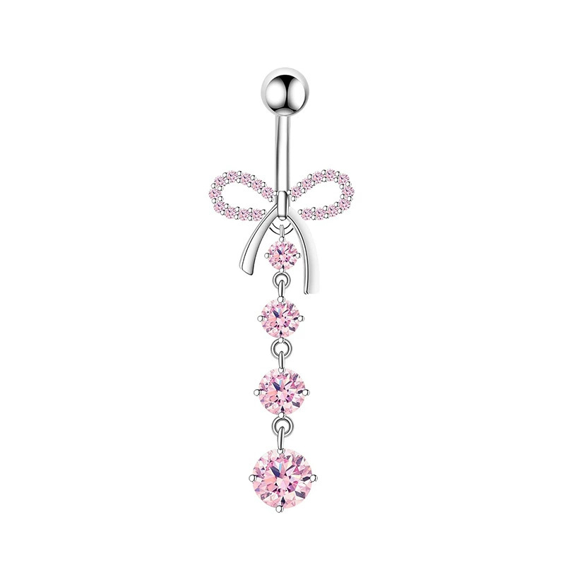 1PCS Pink Crown Belly Button R - đánh giá và giá Body Jewelry Barbell