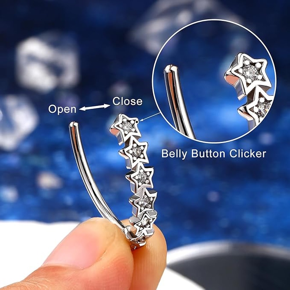 Chic Button Ring Upper Ear Ear - đánh giá và giá Body Jewelry For Sensitive Skin