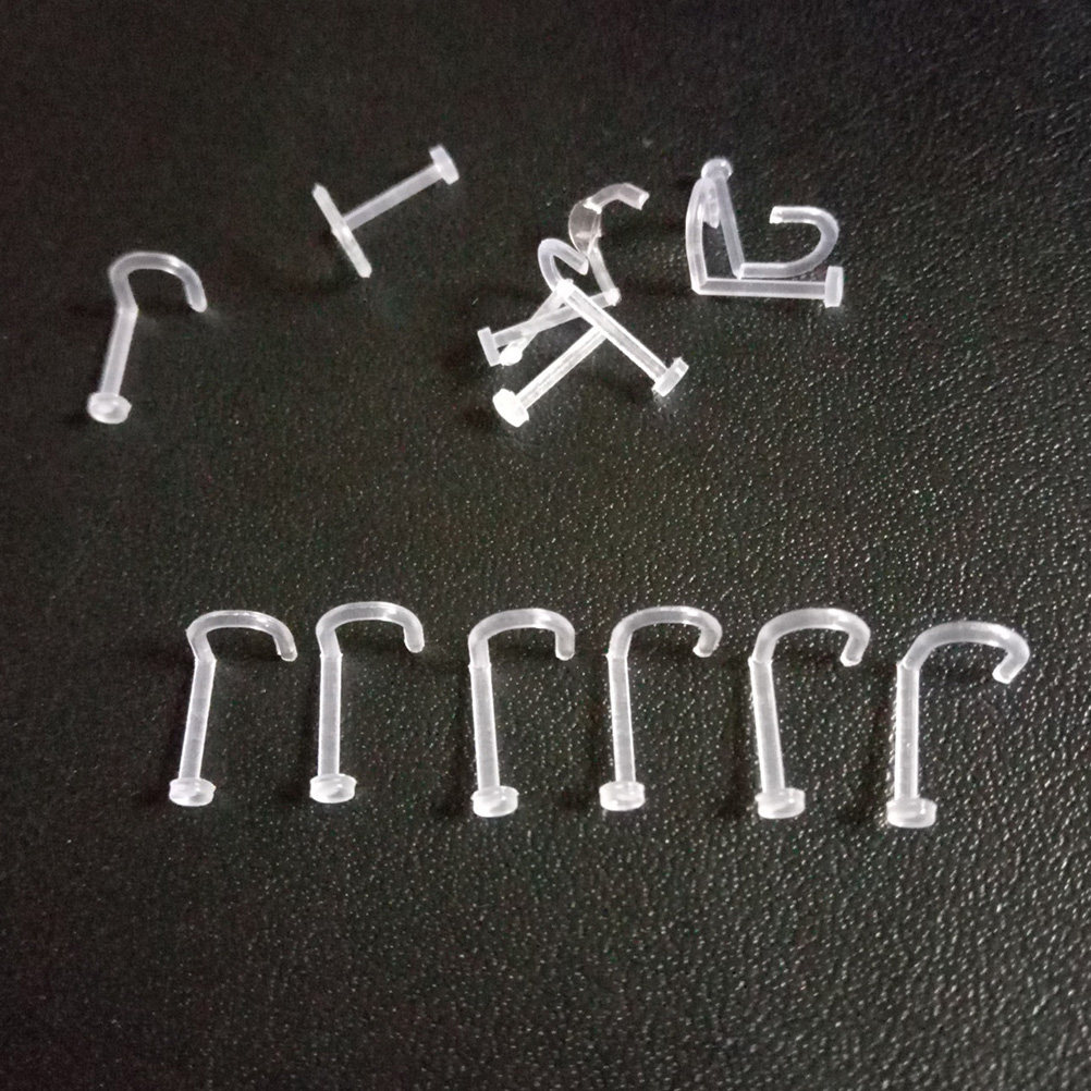 60Pcs Clear Acrylic Nose Ring  - đánh giá và giá Body Jewelry Ideas