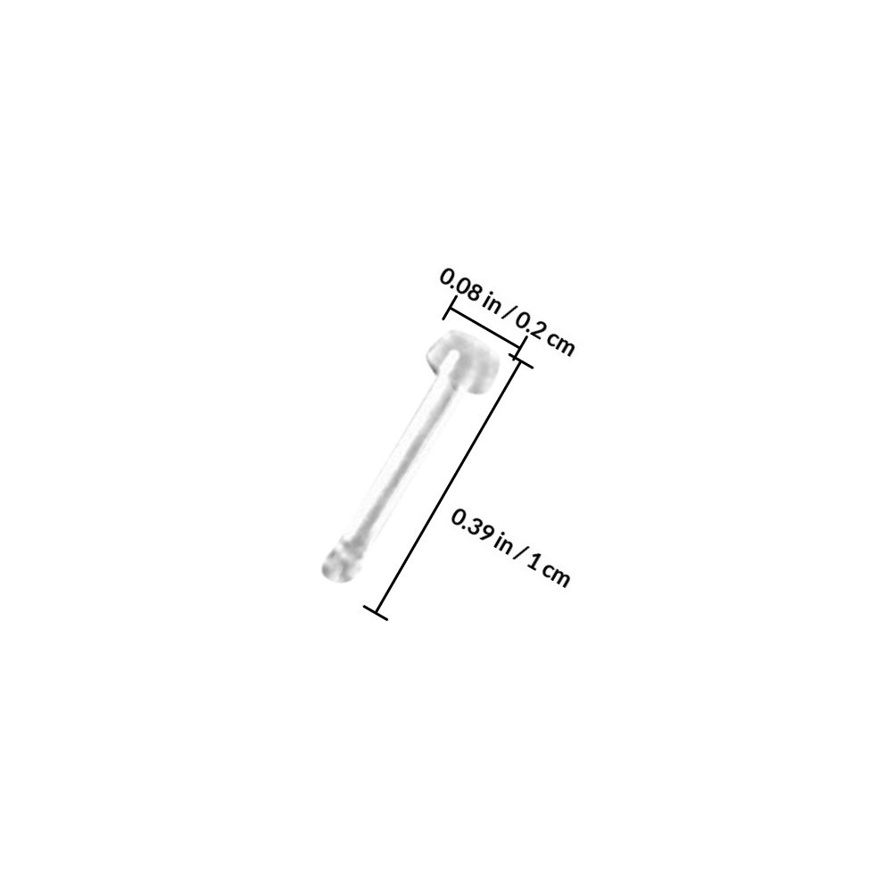 60Pcs Clear Acrylic Nose Ring  - đánh giá và giá Body Jewelry Ideas
