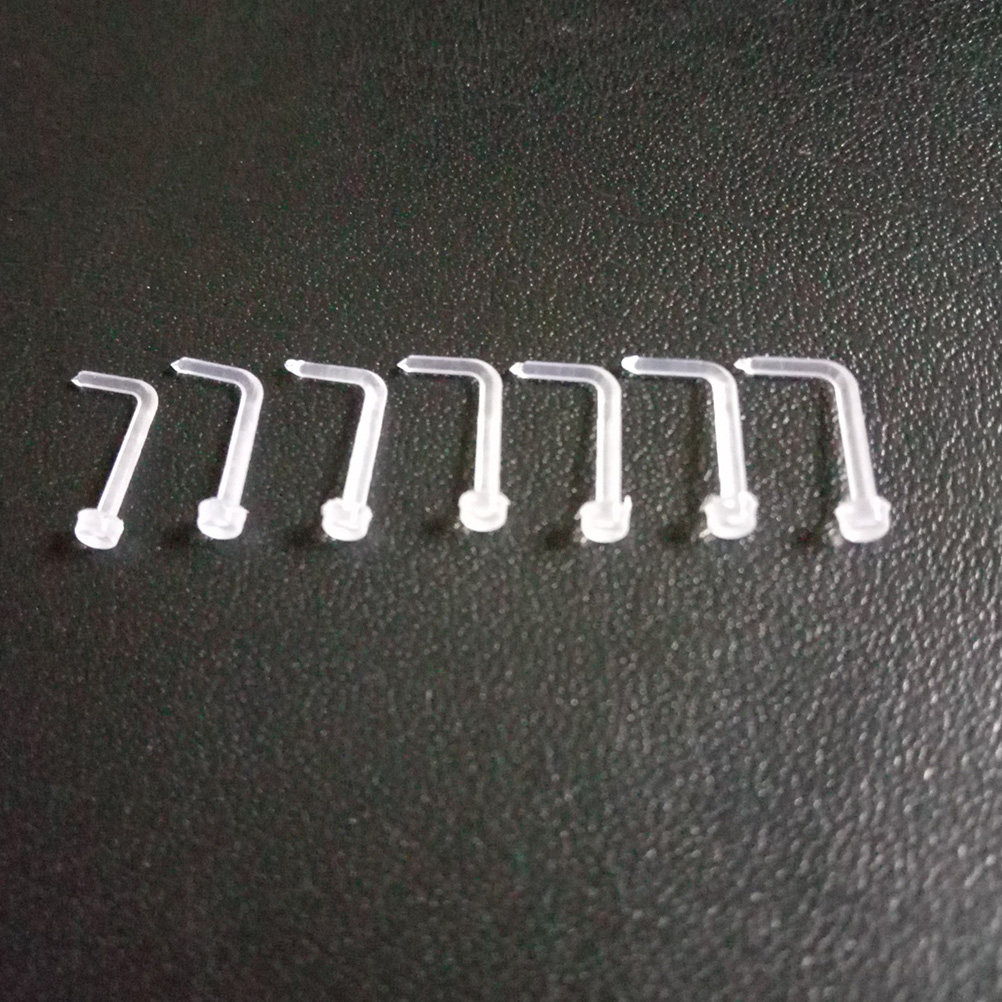 60Pcs Clear Acrylic Nose Ring  - đánh giá và giá Body Jewelry Ideas