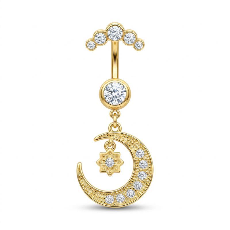 5 Pcs Stainless Steel Rhinesto - đánh giá và giá Body Jewelry For Sensitive Skin