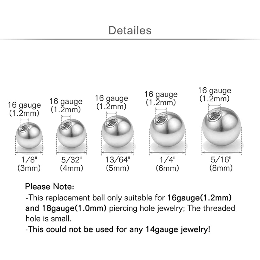20 Chiếc Thay Thế Bóng Cơ Thể  - đánh giá và giá Body Jewelry Barbell