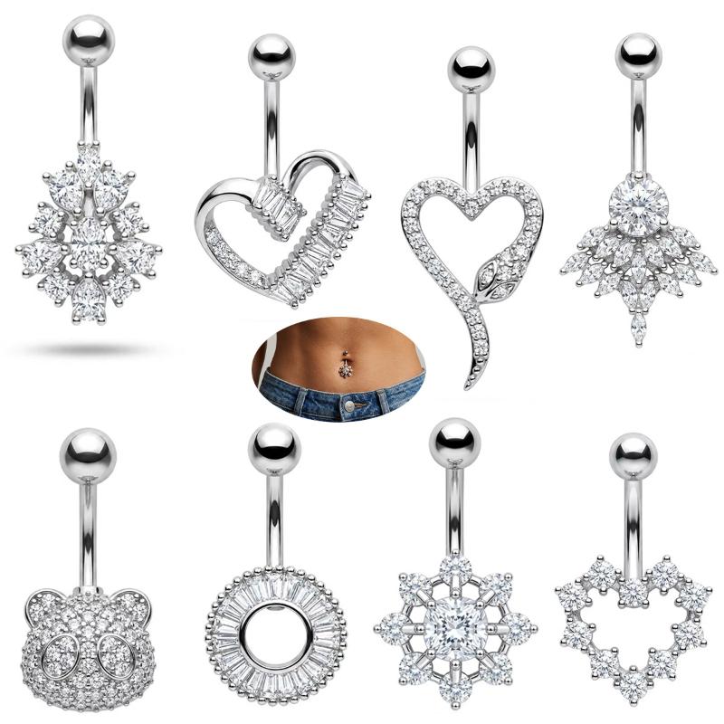 Butterfly Flower Belly Button  - đánh giá và giá Body Jewelry Barbell
