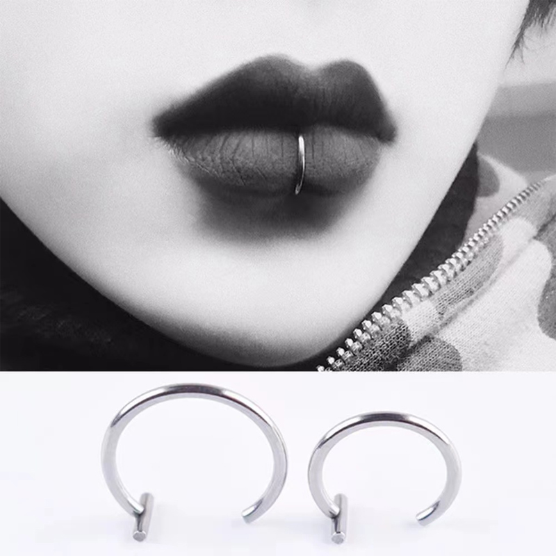 18G Surgical Steel Lip Ring Ha - đánh giá và giá Body Jewelry Cartilage Earrings