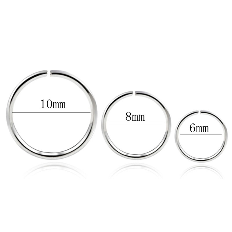 925 Mũi Bạc Vòng Môi Nhẫn Tran - đánh giá và giá Body Jewelry Cartilage Earrings