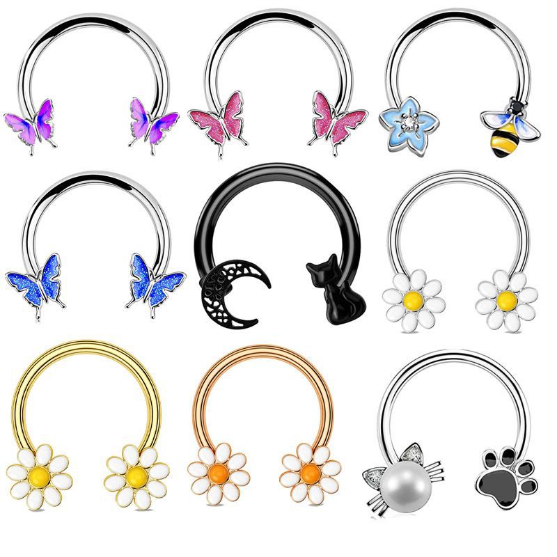16G Septum Ring Daith Piercing - đánh giá và giá Body Jewelry Cartilage Earrings