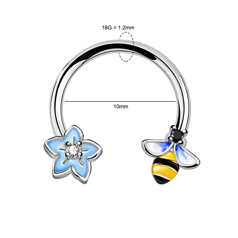 16G Septum Ring Daith Piercing - đánh giá và giá Body Jewelry Cartilage Earrings