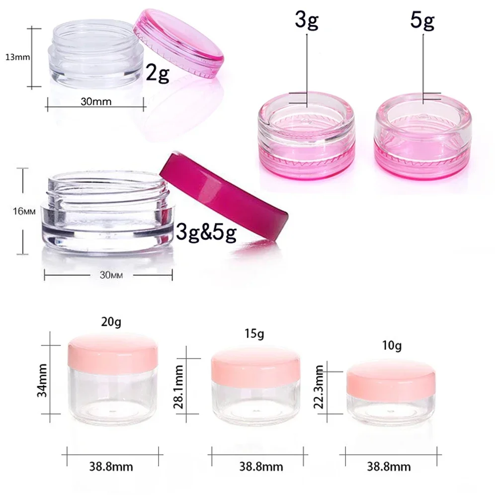 100Pcs 2g-20g Empty Small Cosm - đánh giá và giá Body Jewelry Storage