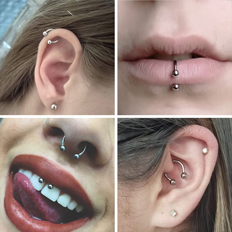 5pcs/lot Stainless Steel 18G H - đánh giá và giá Body Jewelry Barbell