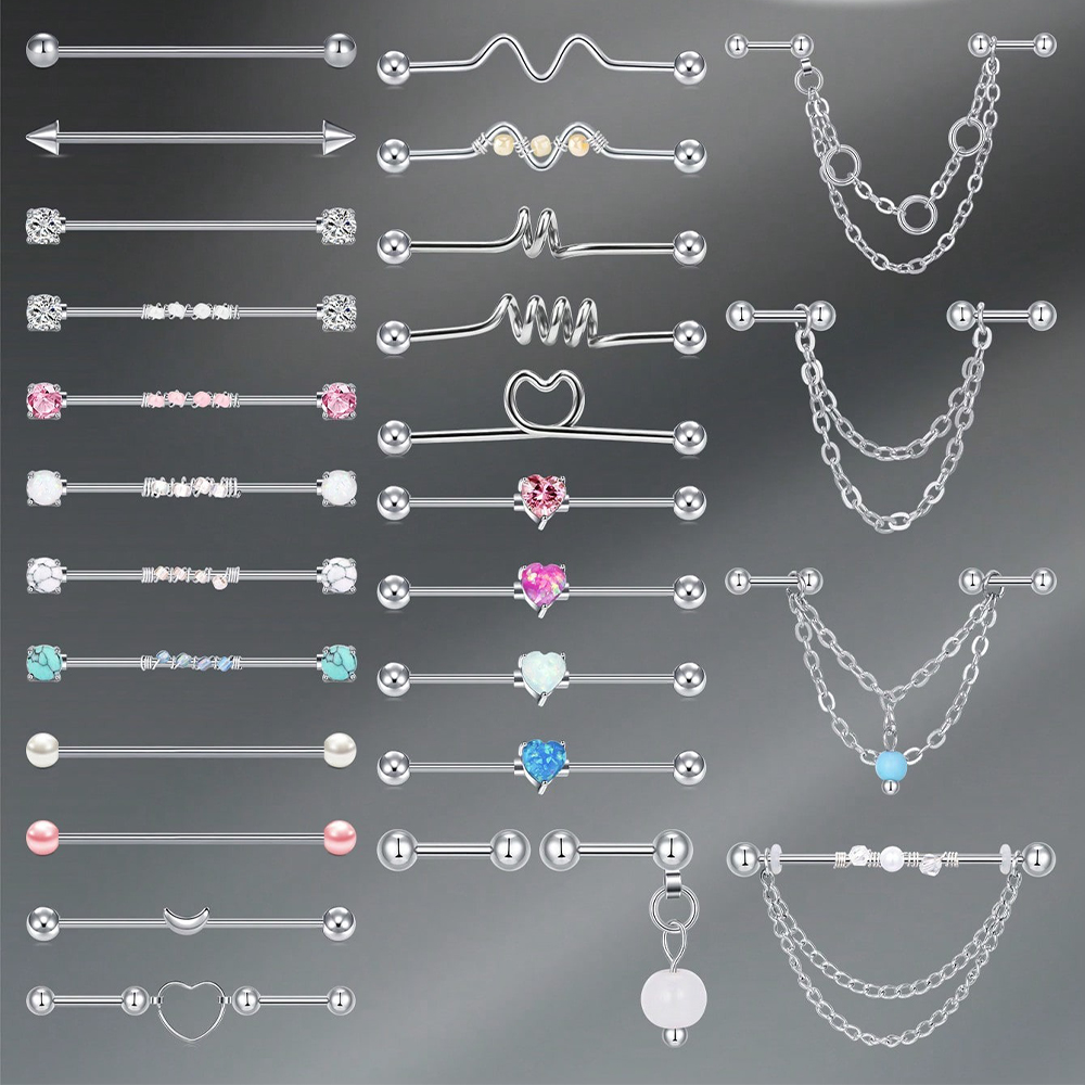 14G Industrial Barbell Cartila - đánh giá và giá Body Jewelry Barbell