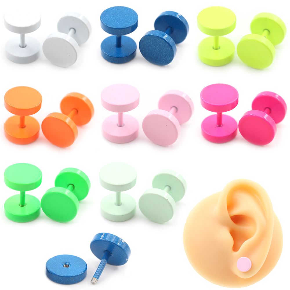 2PCS Baking Paint Candy Color  - đánh giá và giá Body Jewelry Barbell